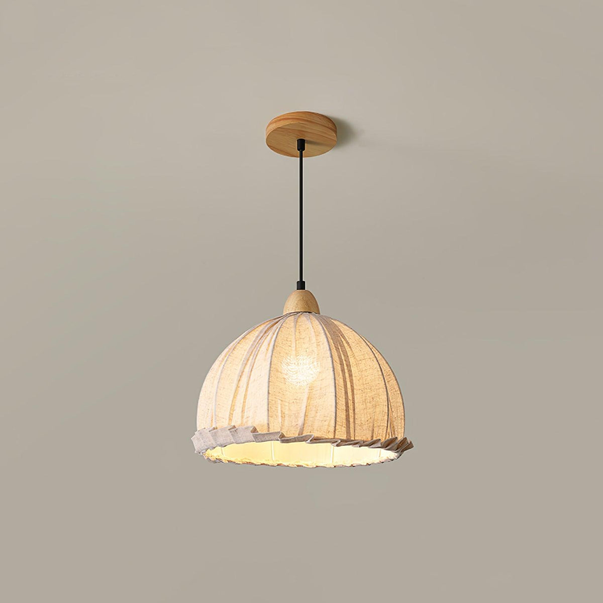Shell minimalistyczna lampa wisząca ze szkła
