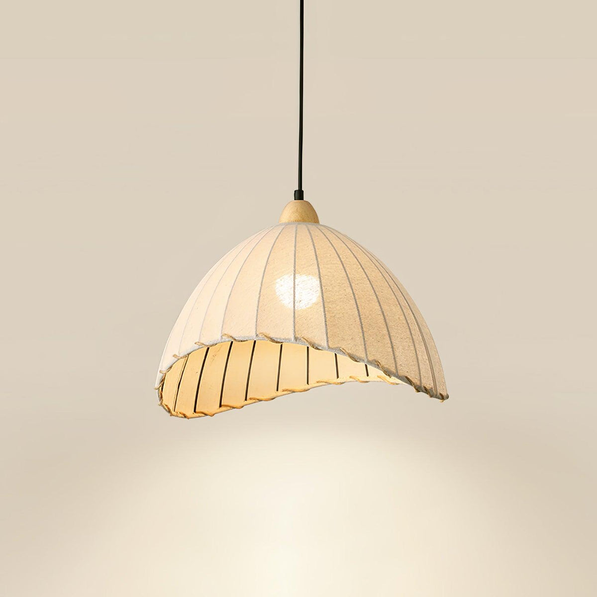 Shell minimalistyczna lampa wisząca ze szkła
