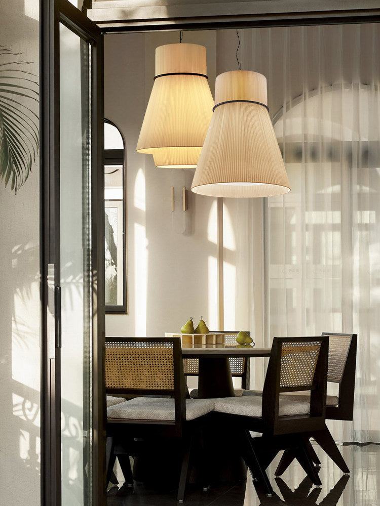 Kestford Lampa wisząca z plisowanej tkaniny