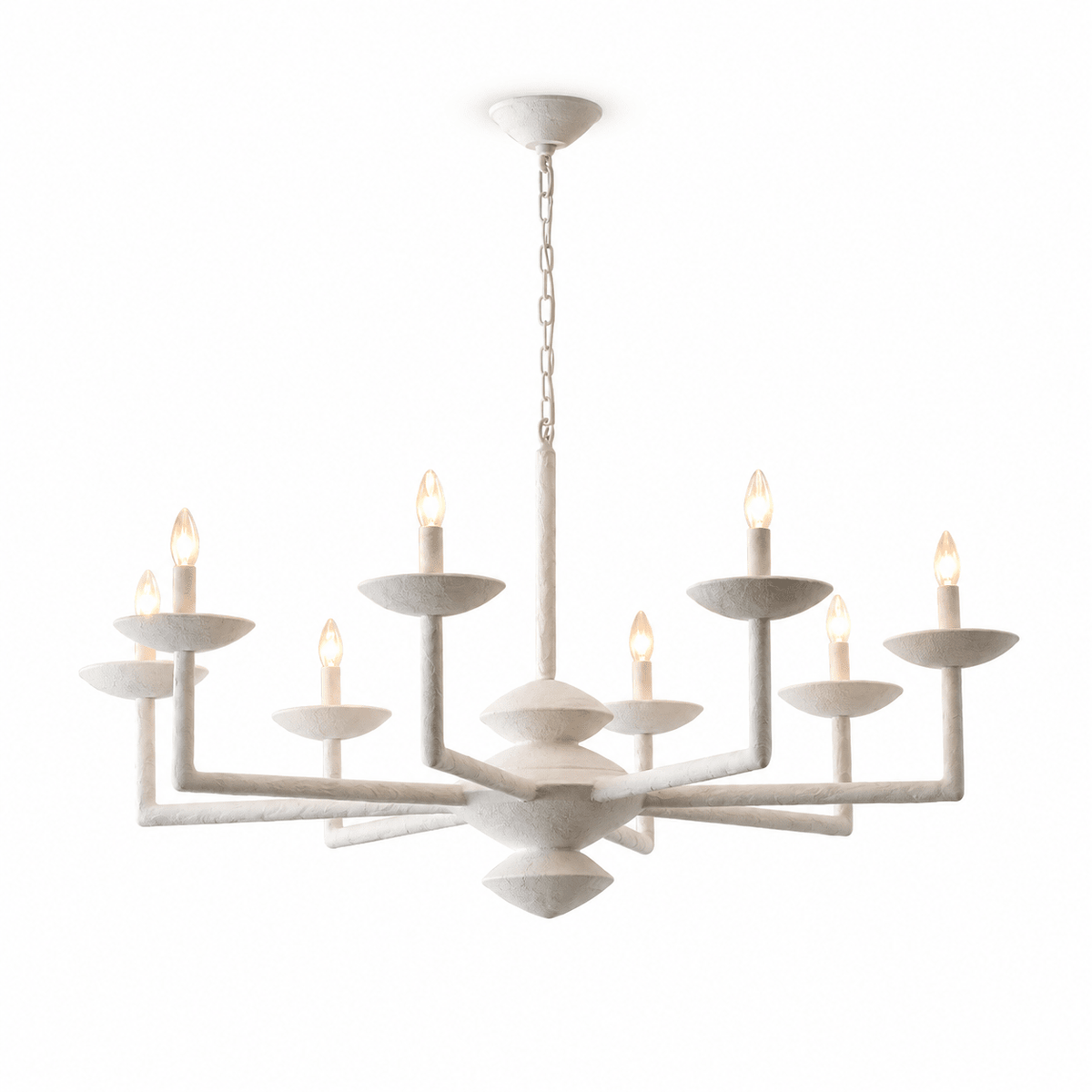 Sculptural Plaster Candelabra żyrandol