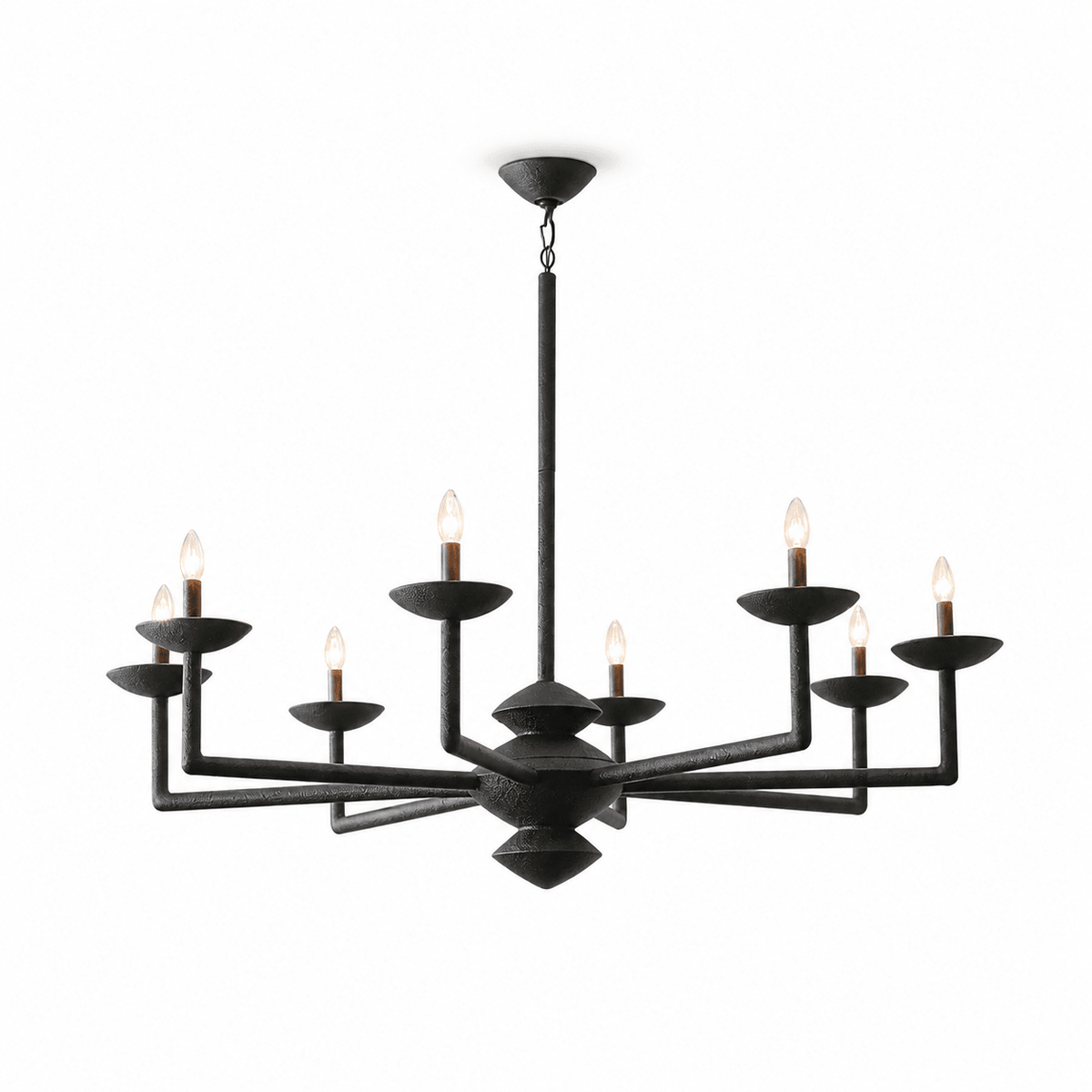 Sculptural Plaster Candelabra żyrandol