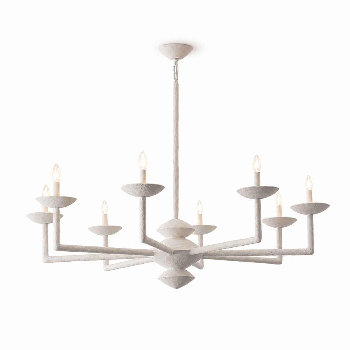 Sculptural Plaster Candelabra żyrandol
