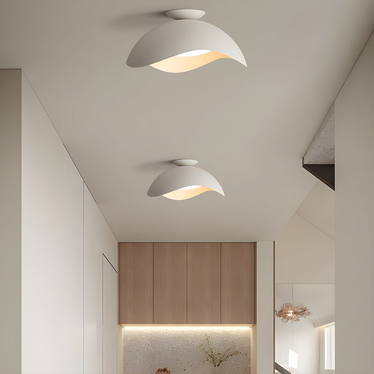 Myox lampa sufitowa w kształcie miski z falami