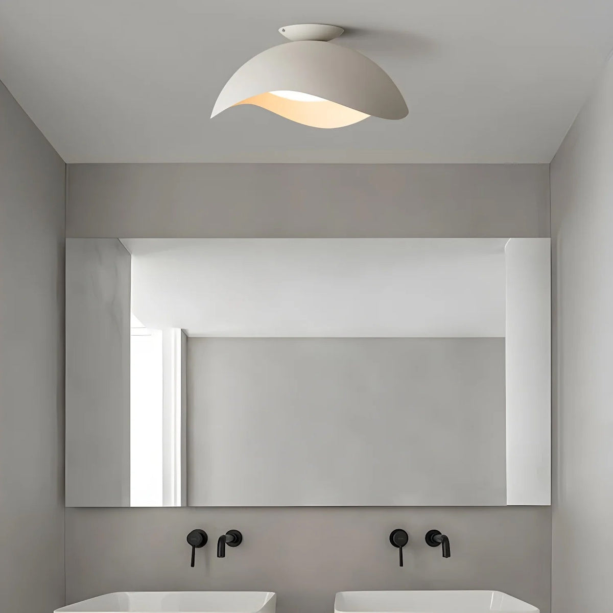 Myox lampa sufitowa w kształcie miski z falami