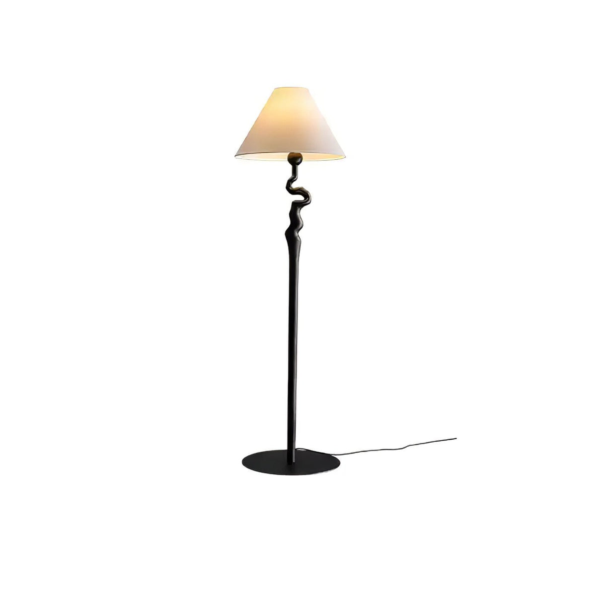 Avloril artystyczna lampa stojąca z drewna