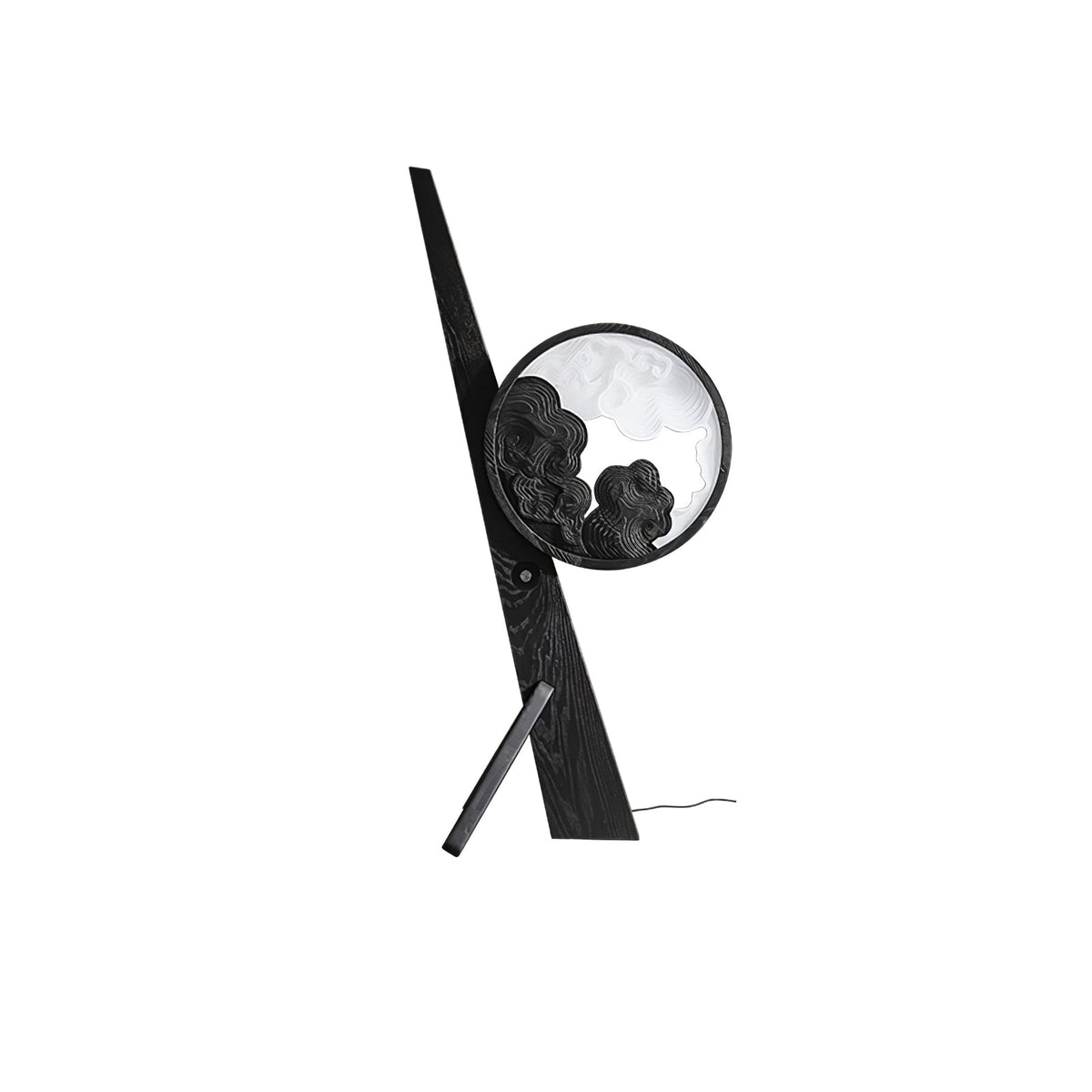 Lampa stołowa Cunoreth rustykalna ze szkła