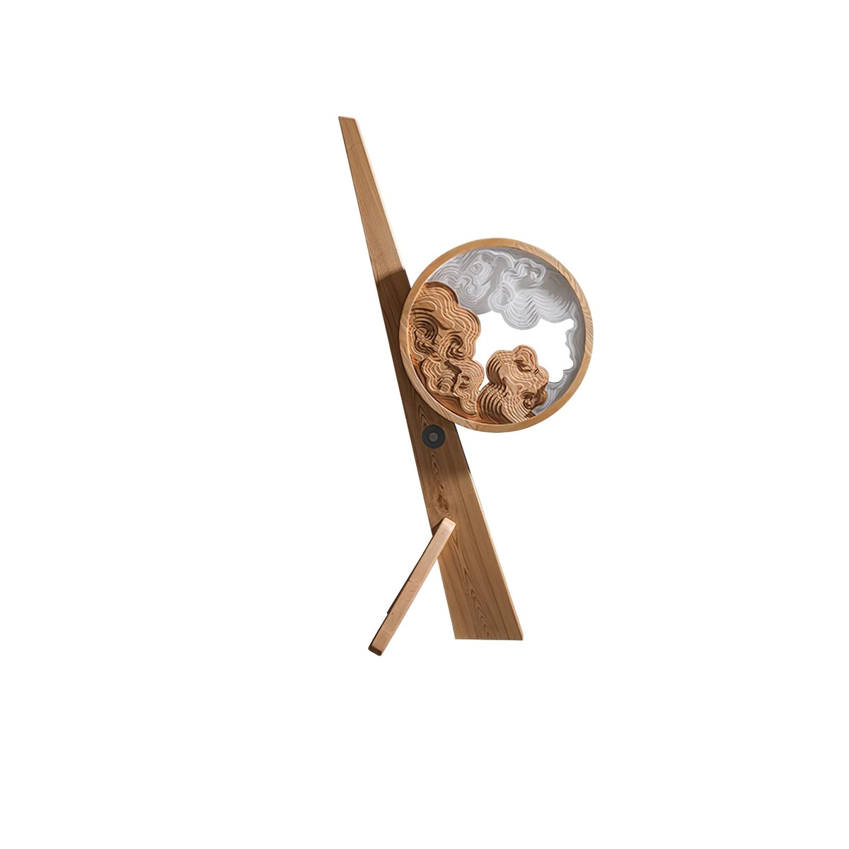 Lampa stołowa Cunoreth rustykalna ze szkła
