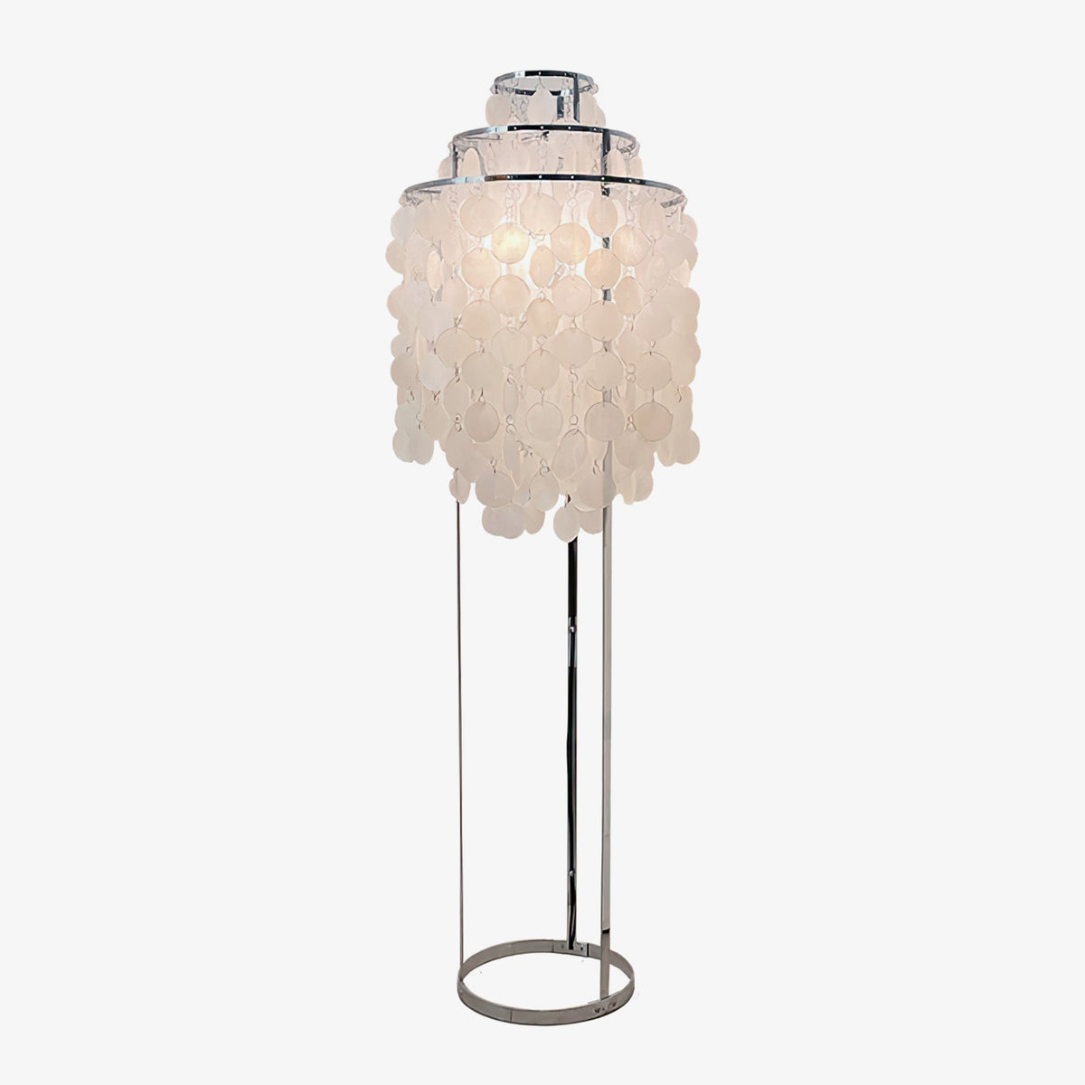 Wern Glam drewniana lampa stojąca ze szkła