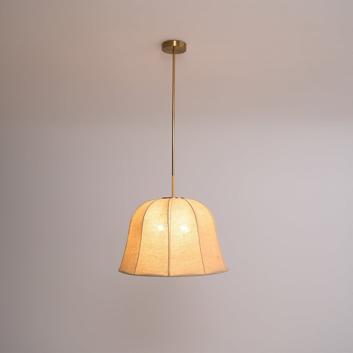 Tala lampa wisząca w kształcie dzwonu z tkaniny