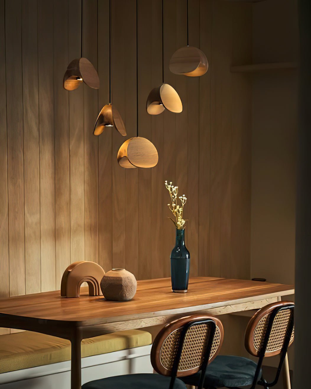 Elmiren wisząca lampa ze szkła w stylu cluster