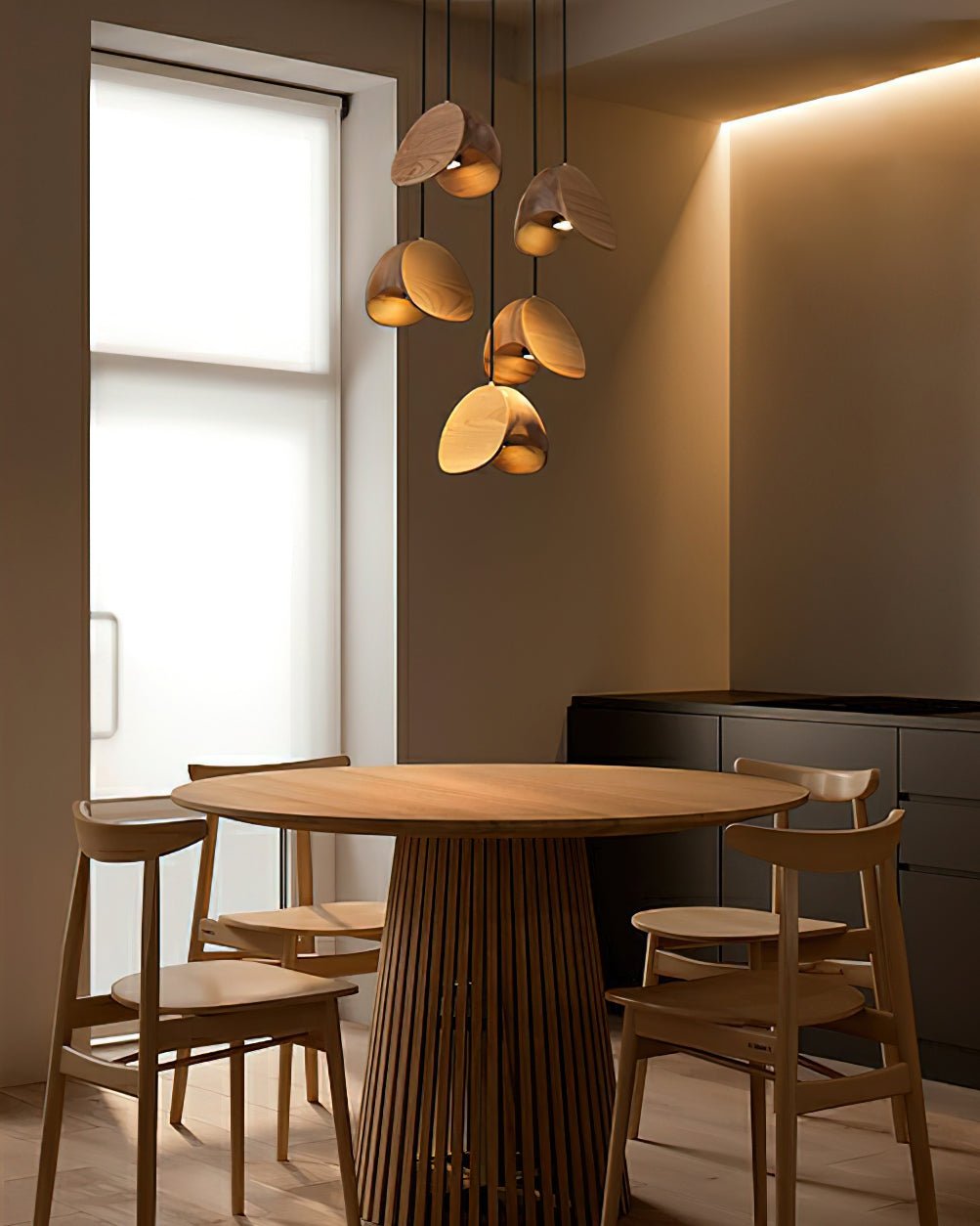 Elmiren wisząca lampa ze szkła w stylu cluster