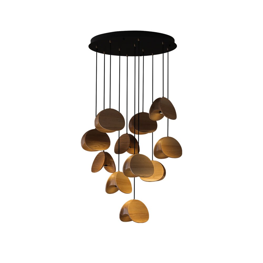 Elmiren wisząca lampa ze szkła w stylu cluster