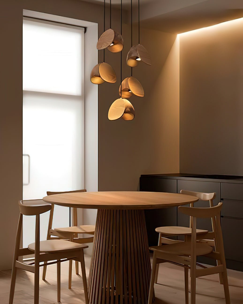 Elmiren wisząca lampa ze szkła w stylu cluster