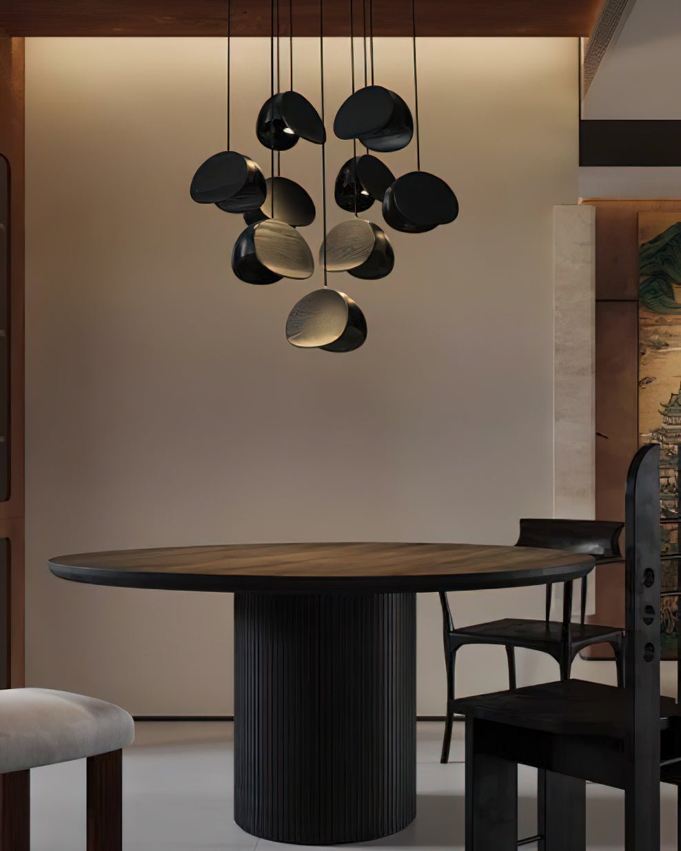 Elmiren wisząca lampa ze szkła w stylu cluster
