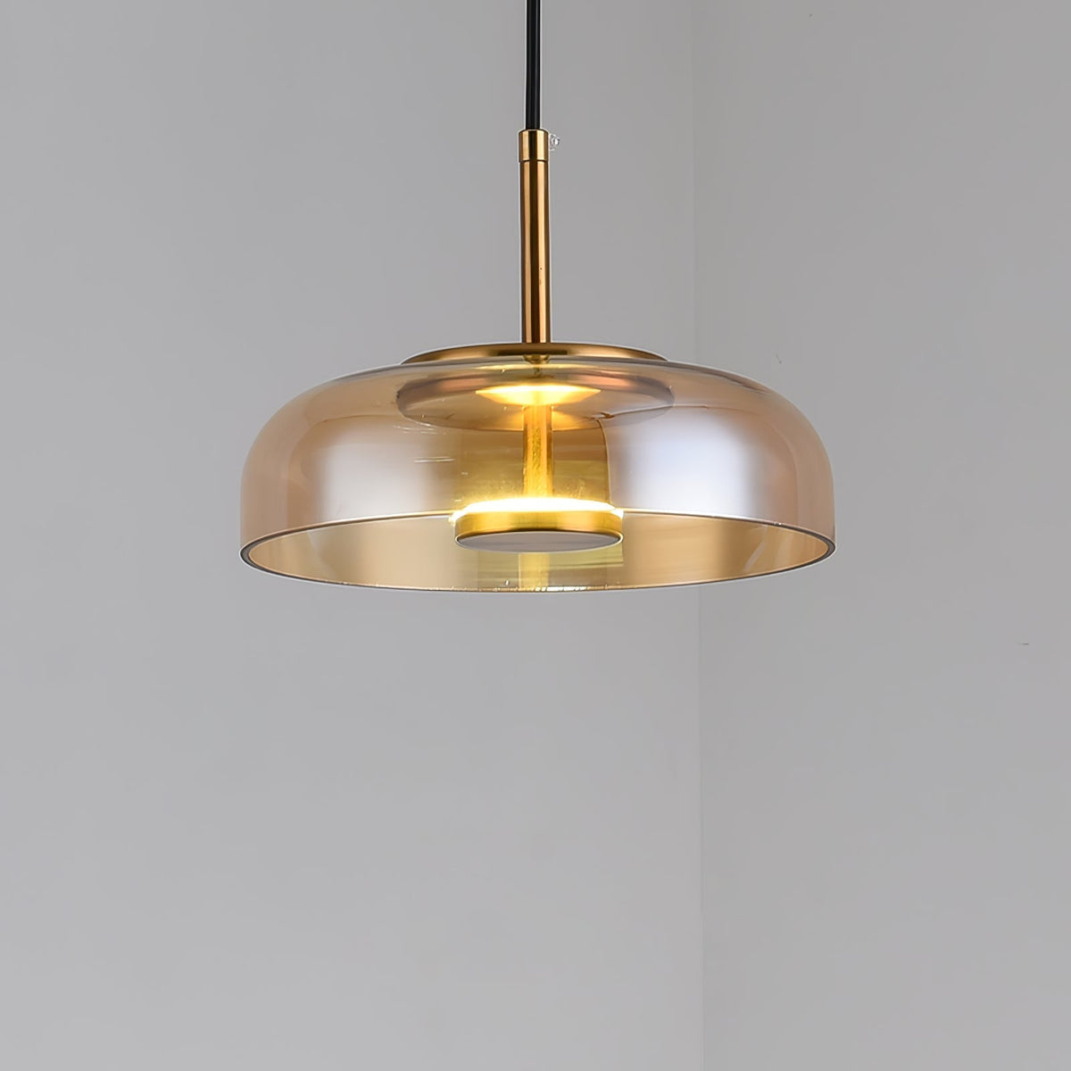 Liorenia lampa wisząca ze szkła przezroczystego