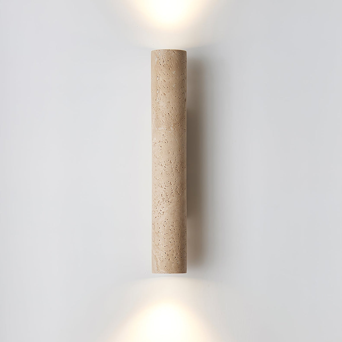 Seranise Slim Cylinder Travertine Kinkiet