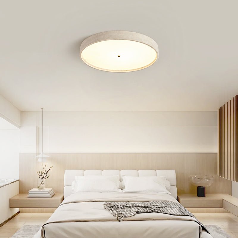 Lana Minimal żółty tawernin dyskowa lampa sufitowa