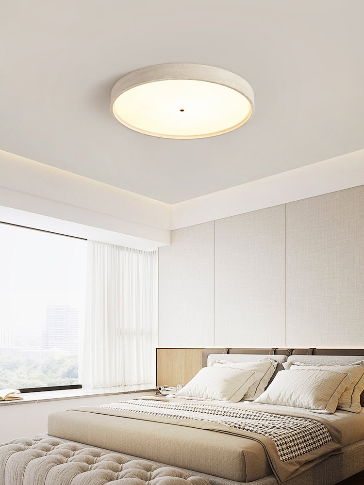 Lana Minimal żółty tawernin dyskowa lampa sufitowa