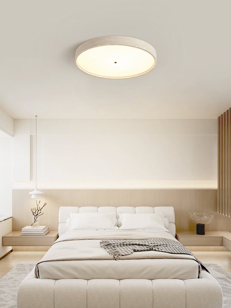 Lana Minimal żółty tawernin dyskowa lampa sufitowa