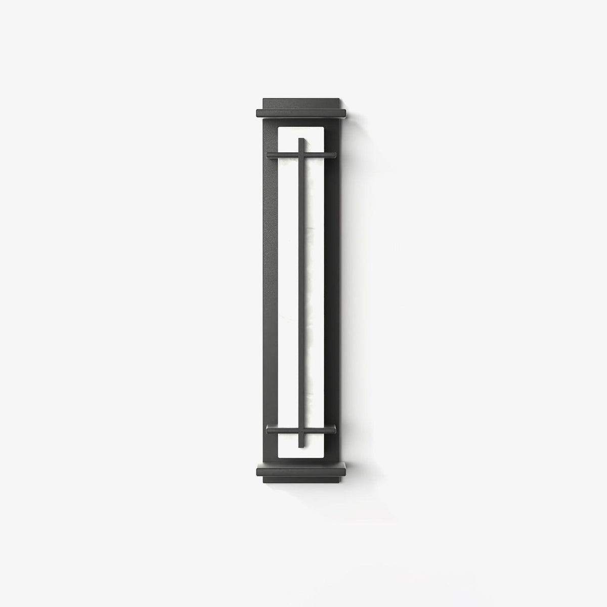 Avenirette kwadratowa zewnętrzna lampa kinkietowa imitująca alabaster wodoodporna