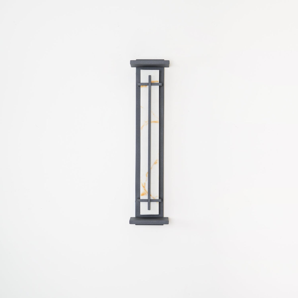 Avenirette kwadratowa zewnętrzna lampa kinkietowa imitująca alabaster wodoodporna