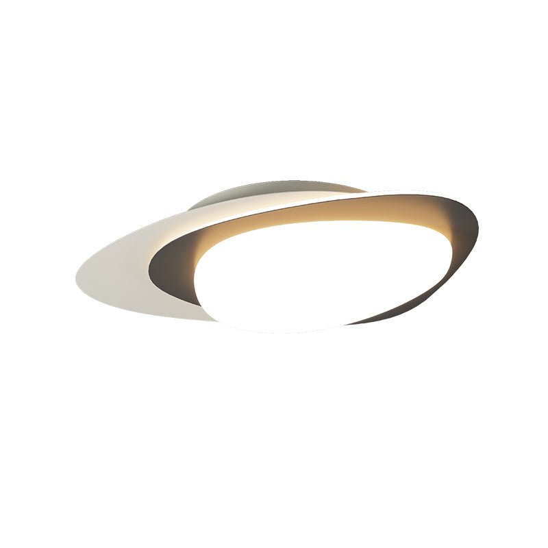 Fuji lampa sufitowa w orzechu owalna organiczna LED