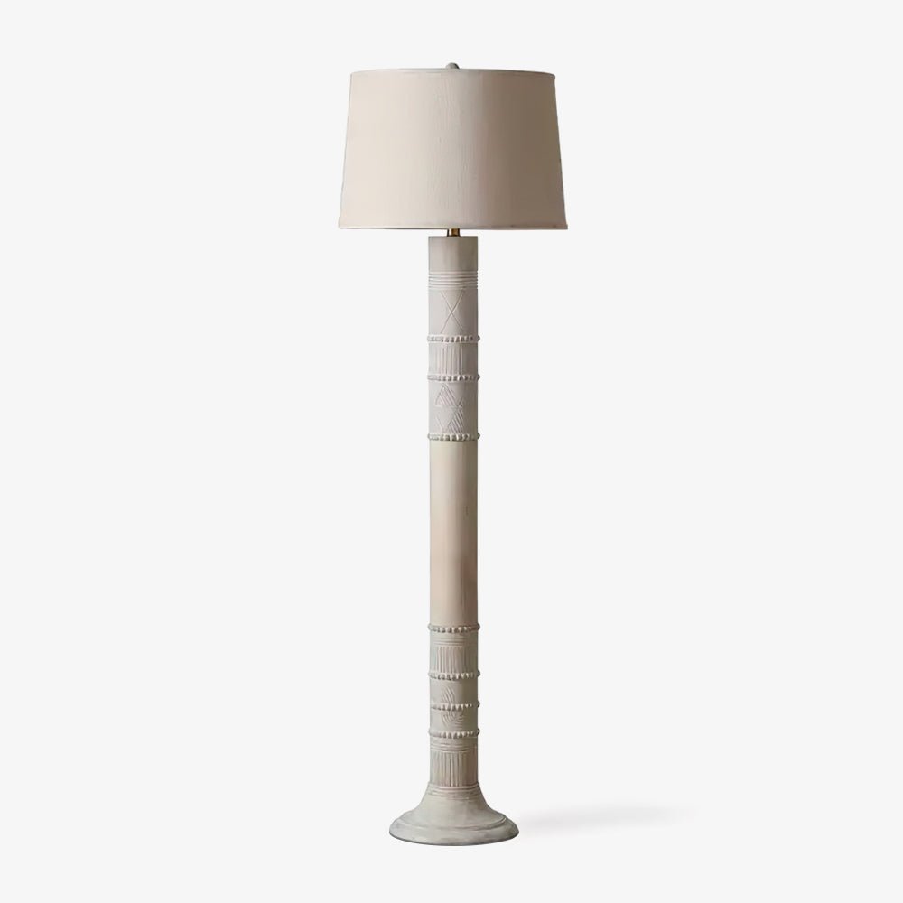 Eldon rustykalna lampa stojąca z drewna