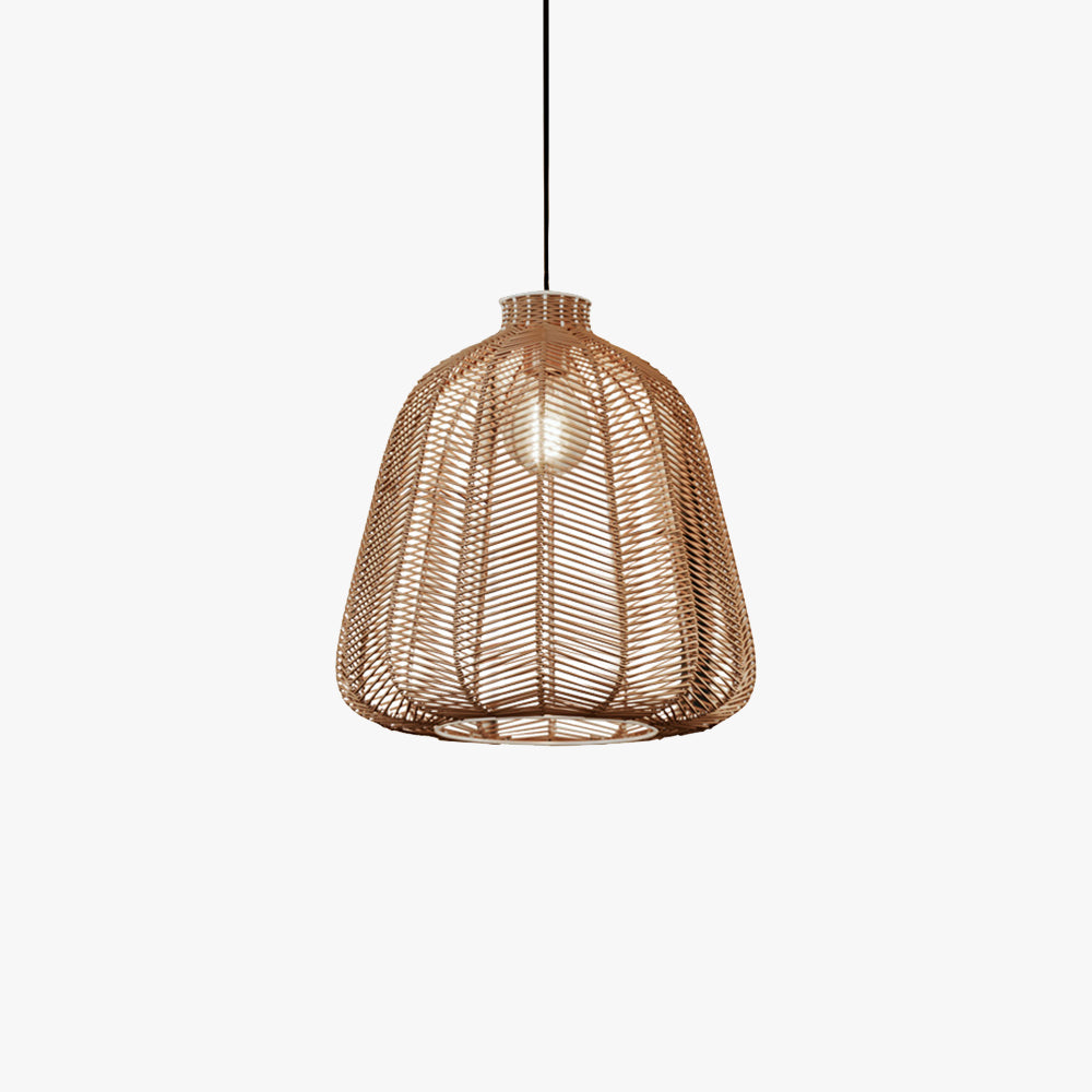 Muto minimalistyczna lampa wisząca LED rattan salon sypialnia bar