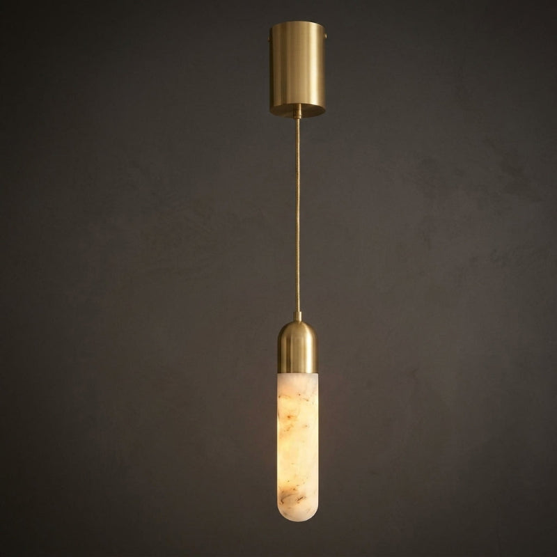 Loxcombe Lampa wisząca alabastrowa