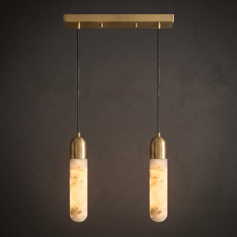 Loxcombe Lampa wisząca alabastrowa
