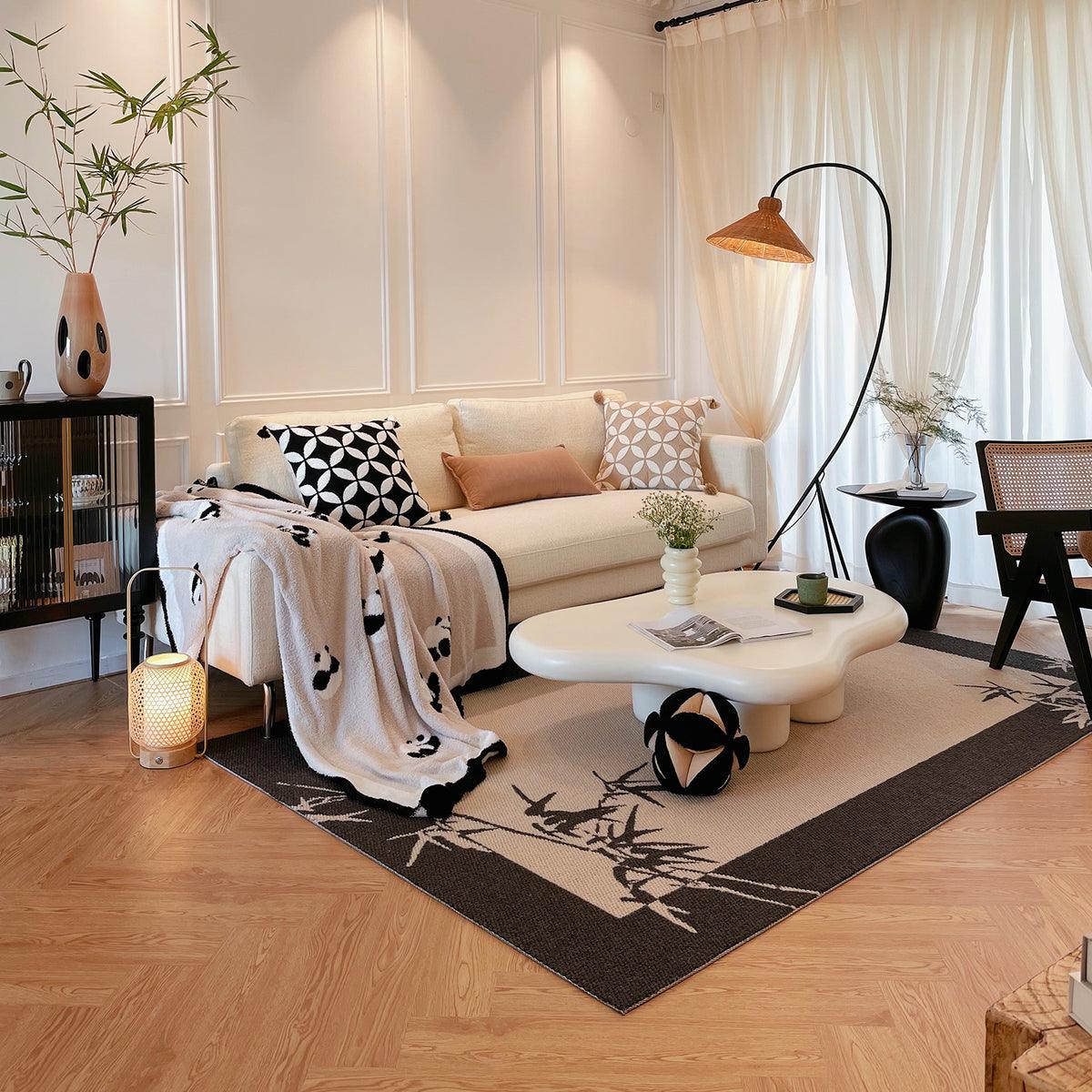 Sombrero Rattan Arc lampa stojąca