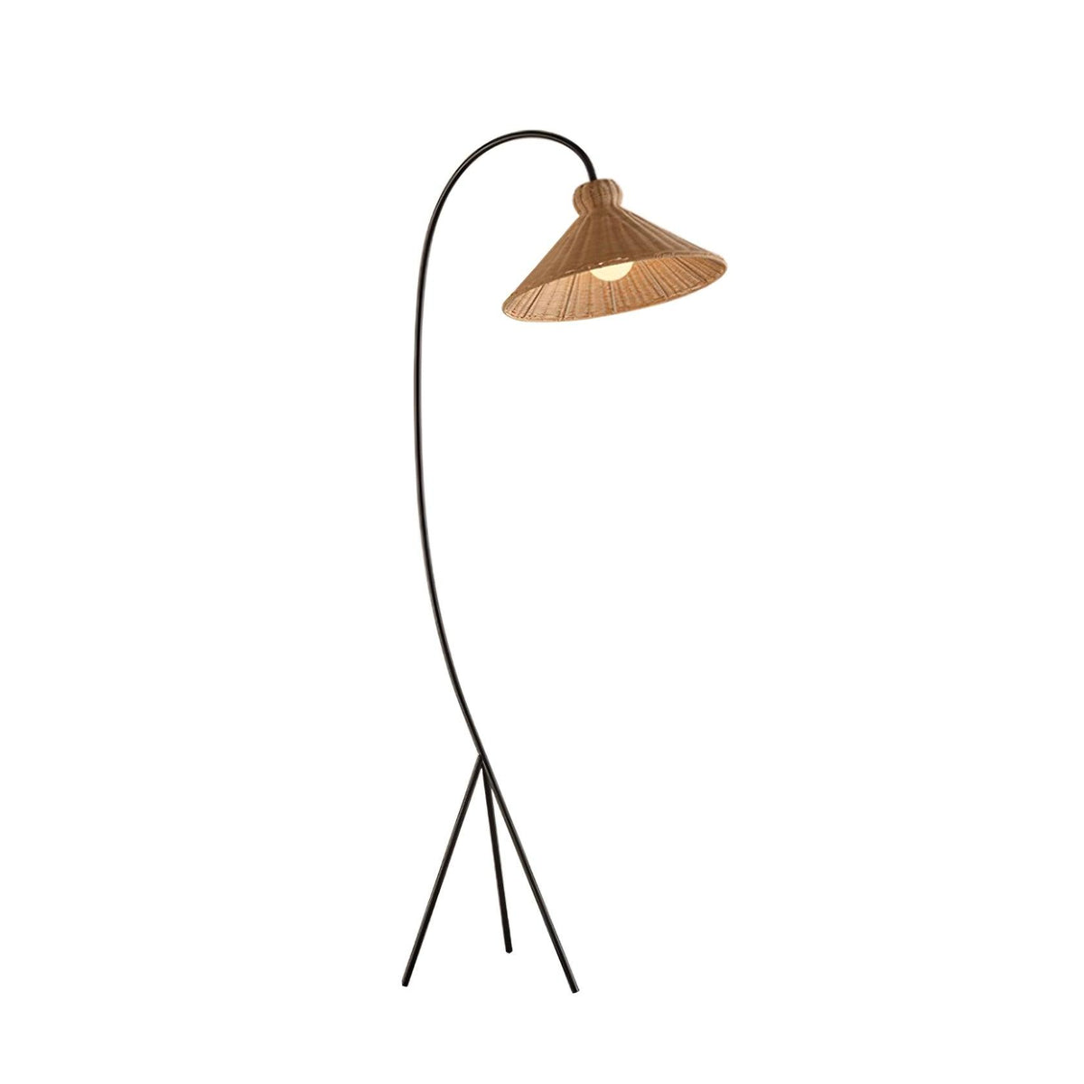 Sombrero Rattan Arc lampa stojąca