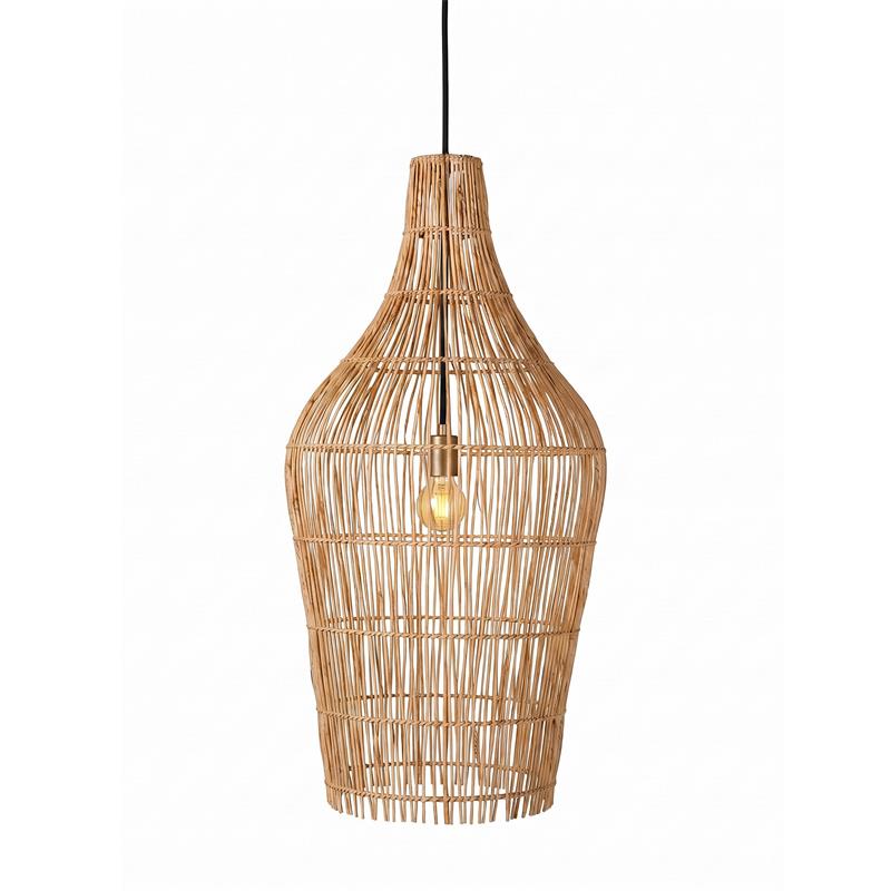 Canerielle lampa wisząca z rattanu