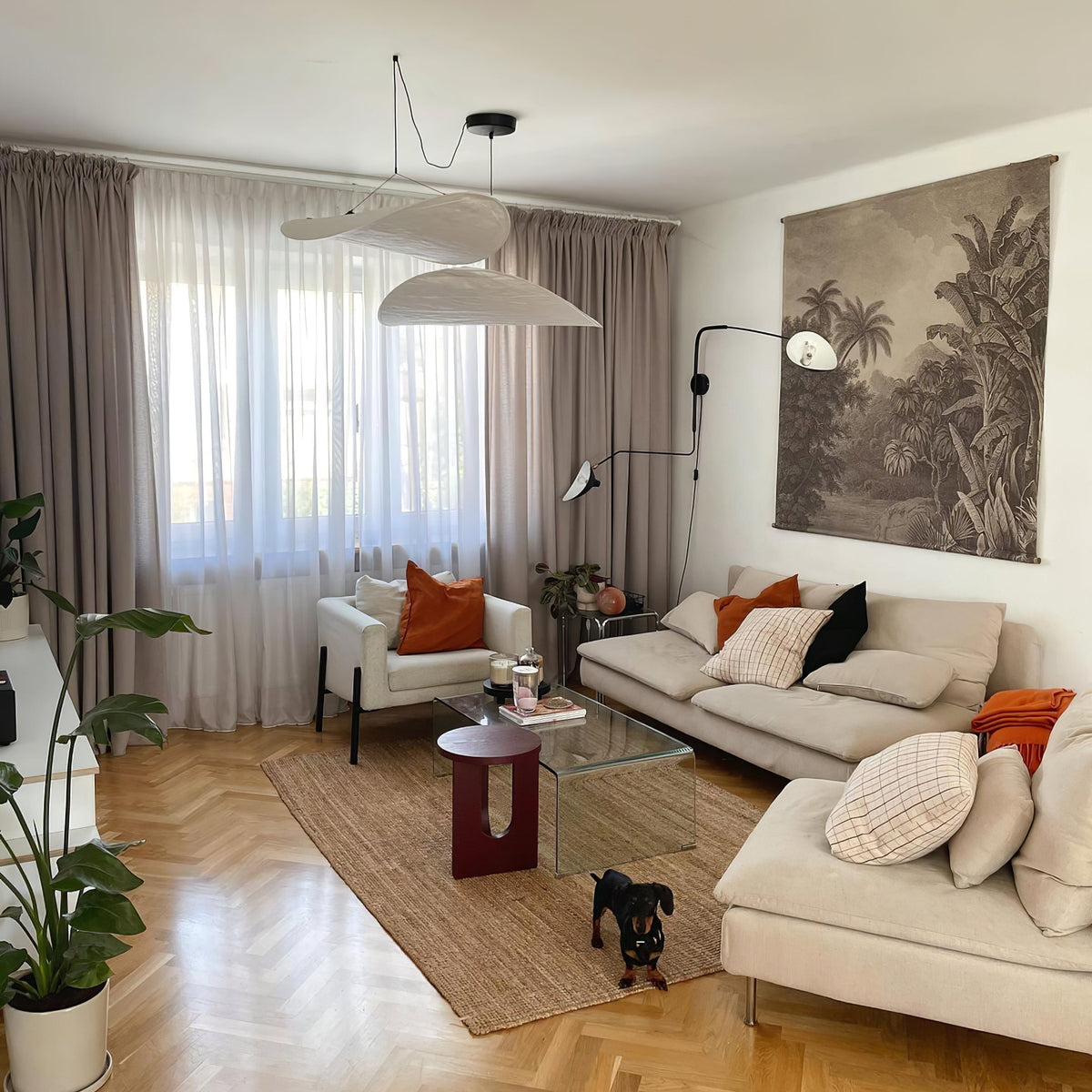 Luminette minimalistyczna lampa wisząca Jedwab morwowy