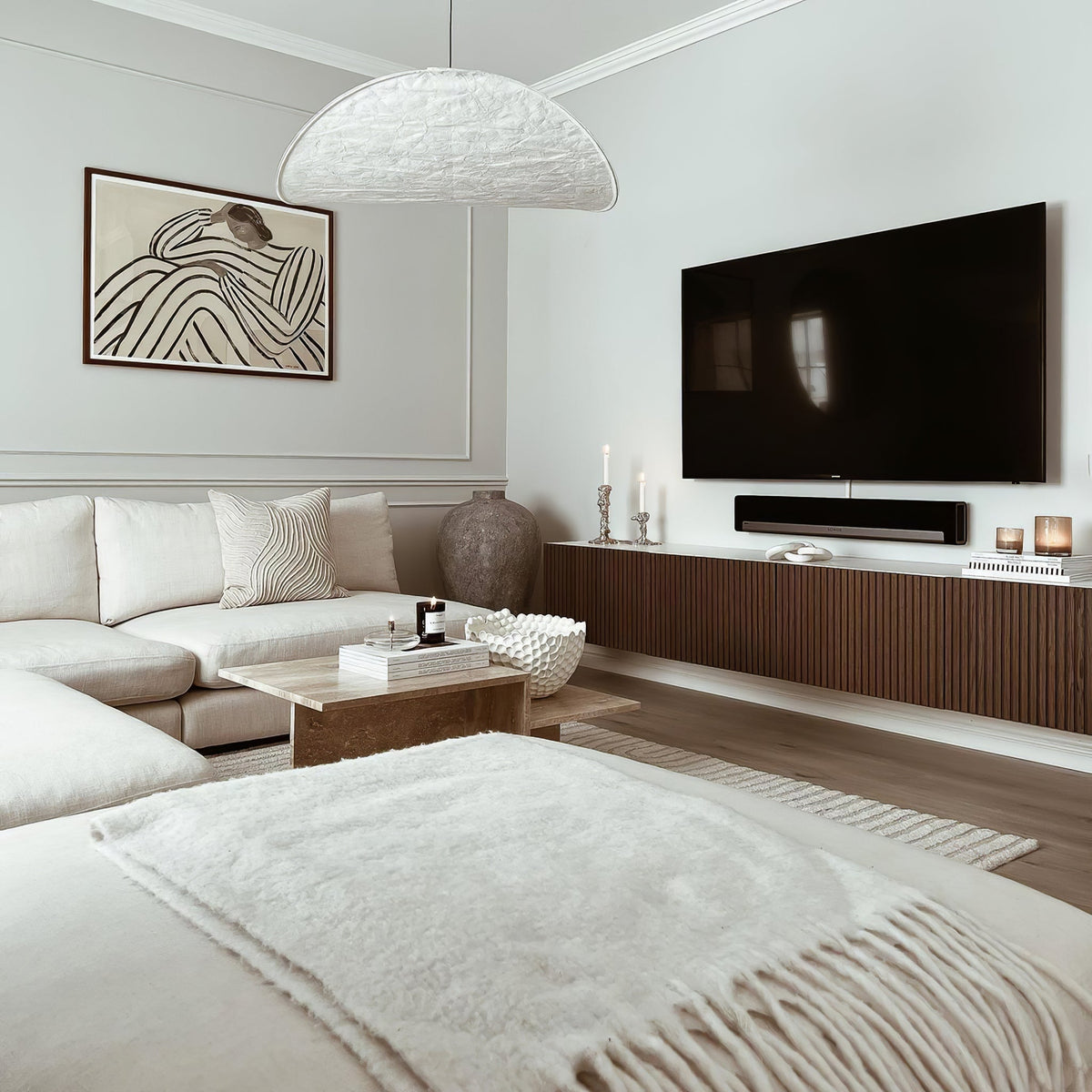 Luminette minimalistyczna lampa wisząca Jedwab morwowy