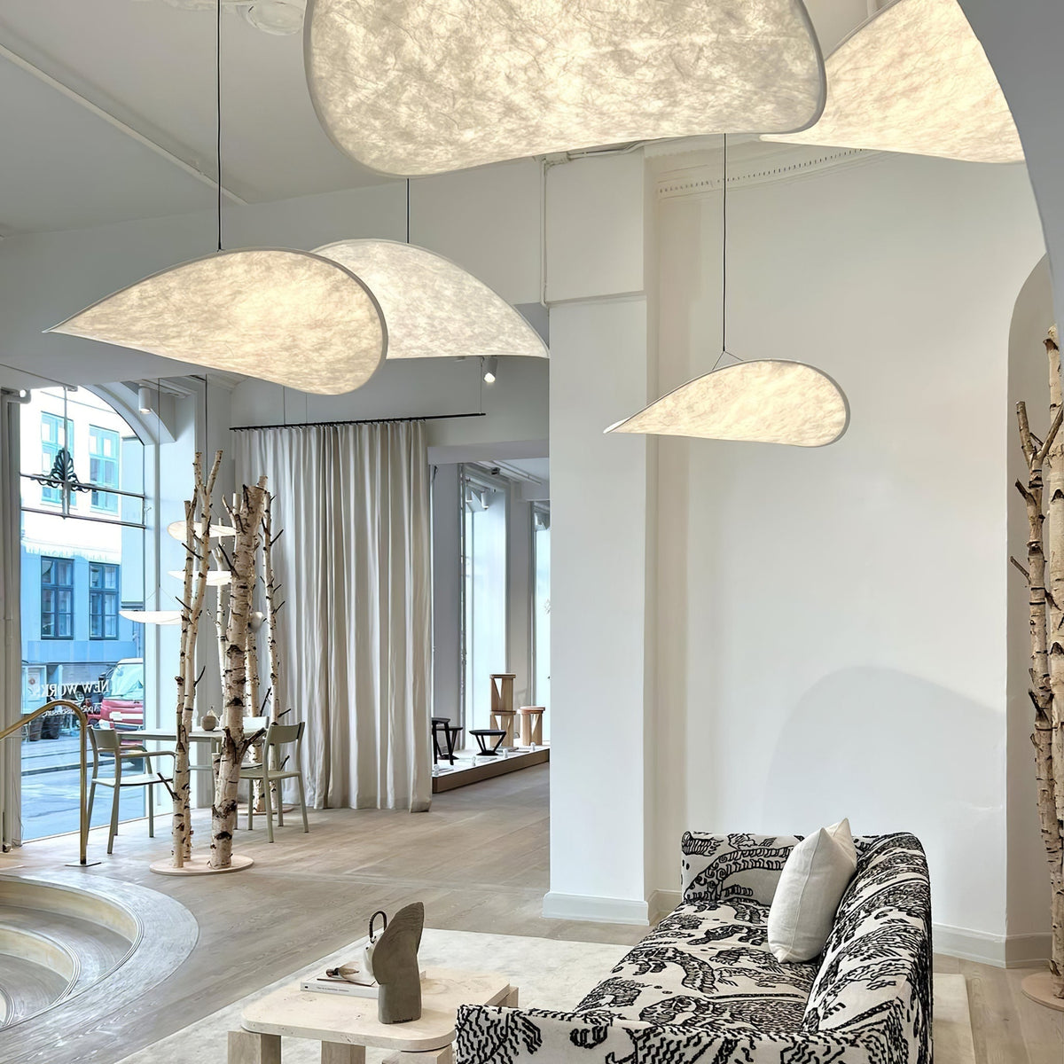 Luminette minimalistyczna lampa wisząca Jedwab morwowy