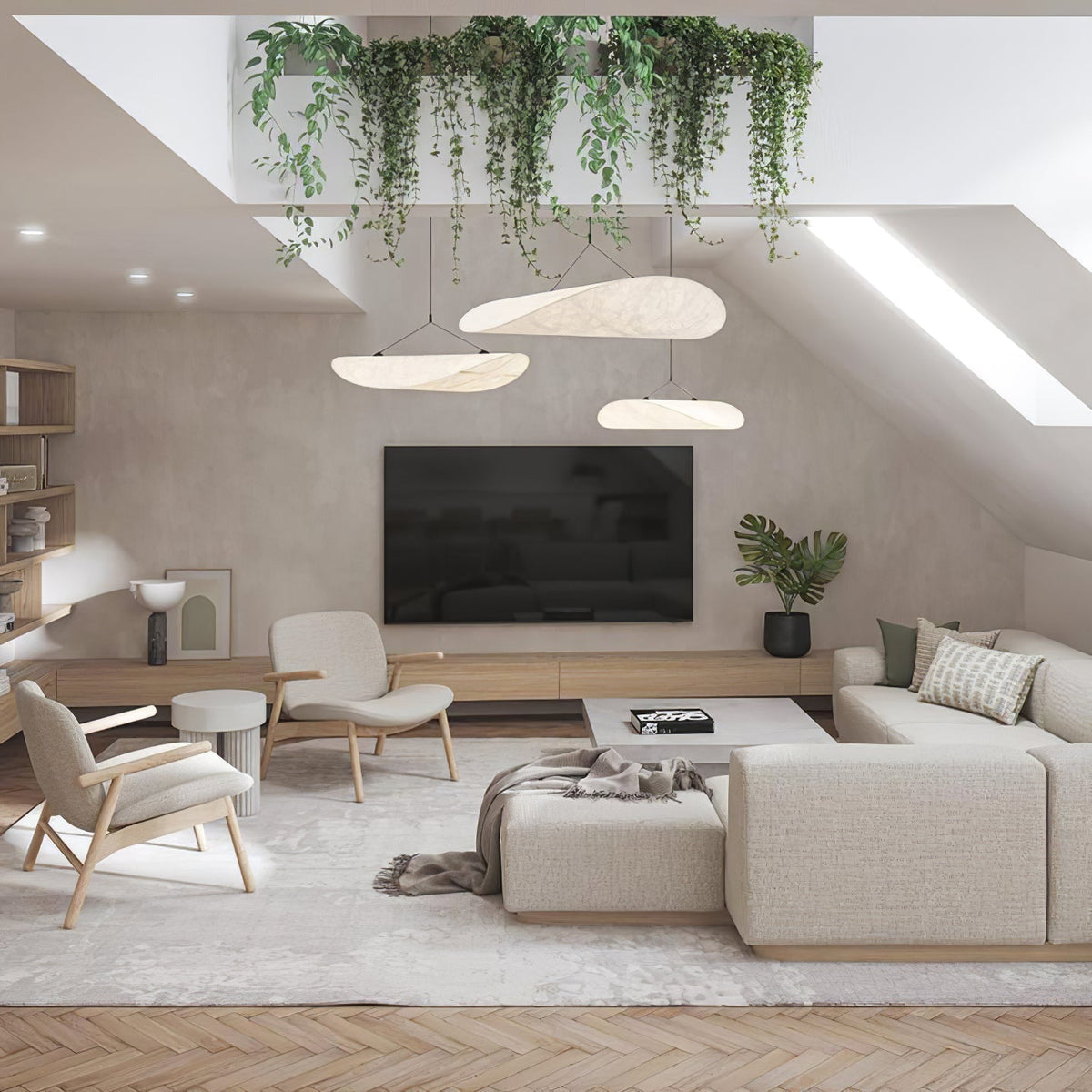 Luminette minimalistyczna lampa wisząca Jedwab morwowy