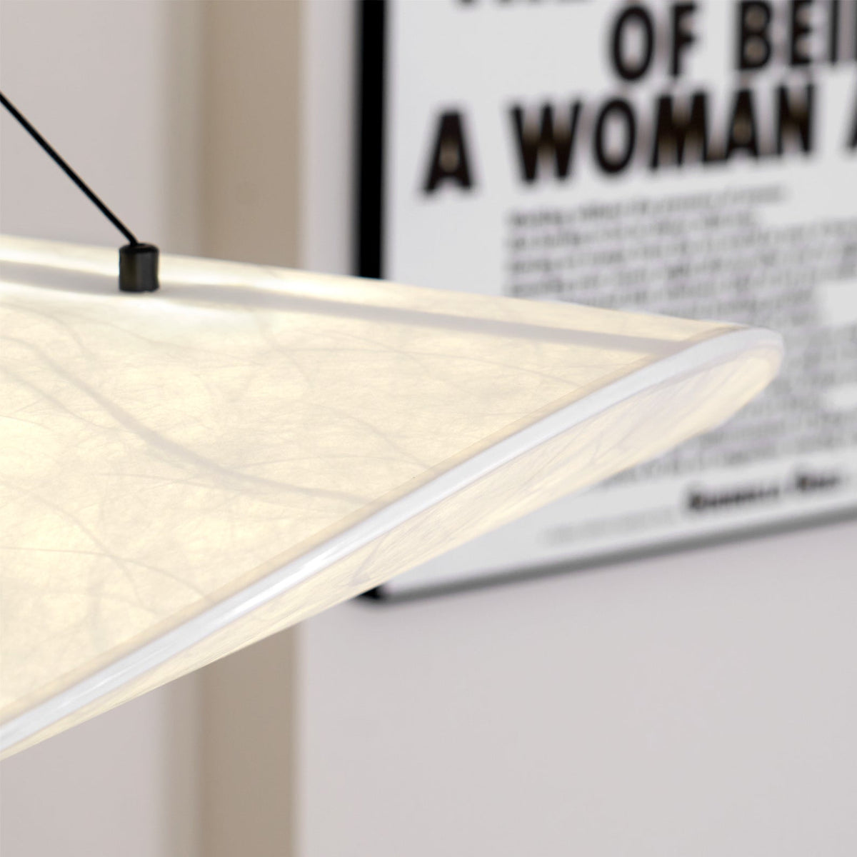 Luminette minimalistyczna lampa wisząca Jedwab morwowy
