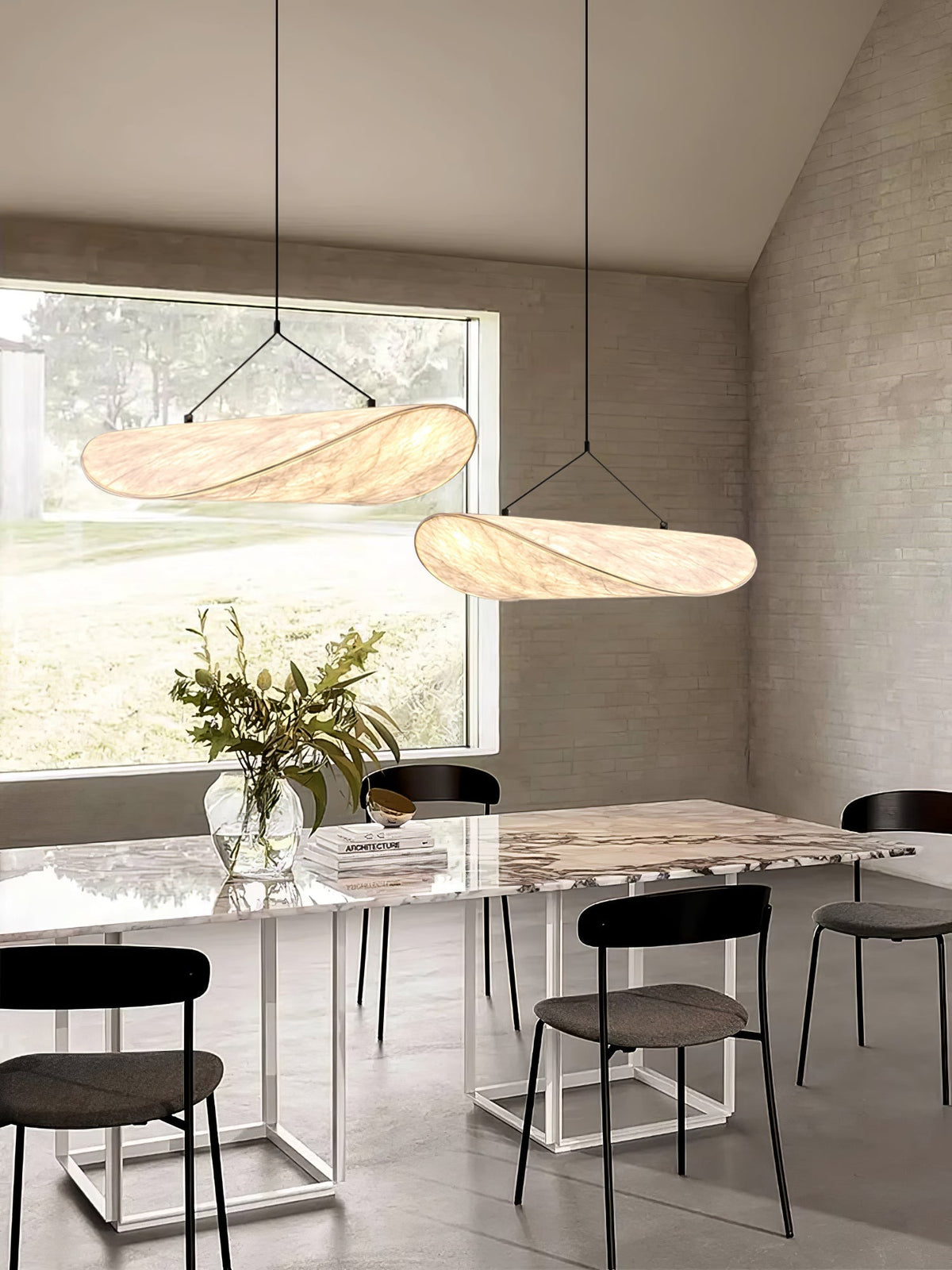 Luminette minimalistyczna lampa wisząca Jedwab morwowy