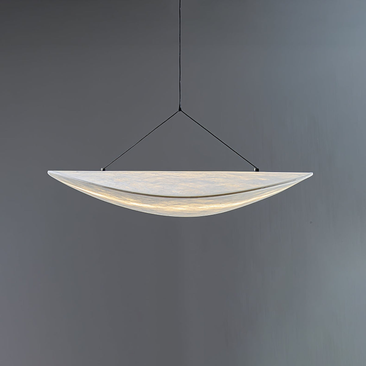 Luminette minimalistyczna lampa wisząca Jedwab morwowy