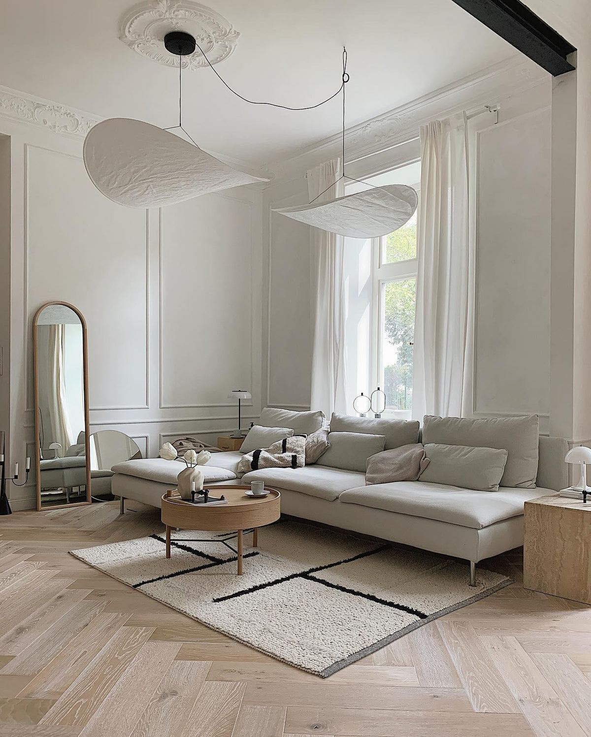 Luminette minimalistyczna lampa wisząca Jedwab morwowy