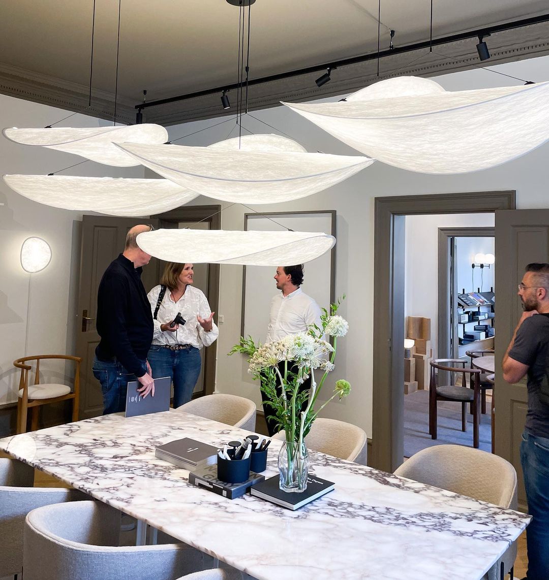 Luminette minimalistyczna lampa wisząca Jedwab morwowy