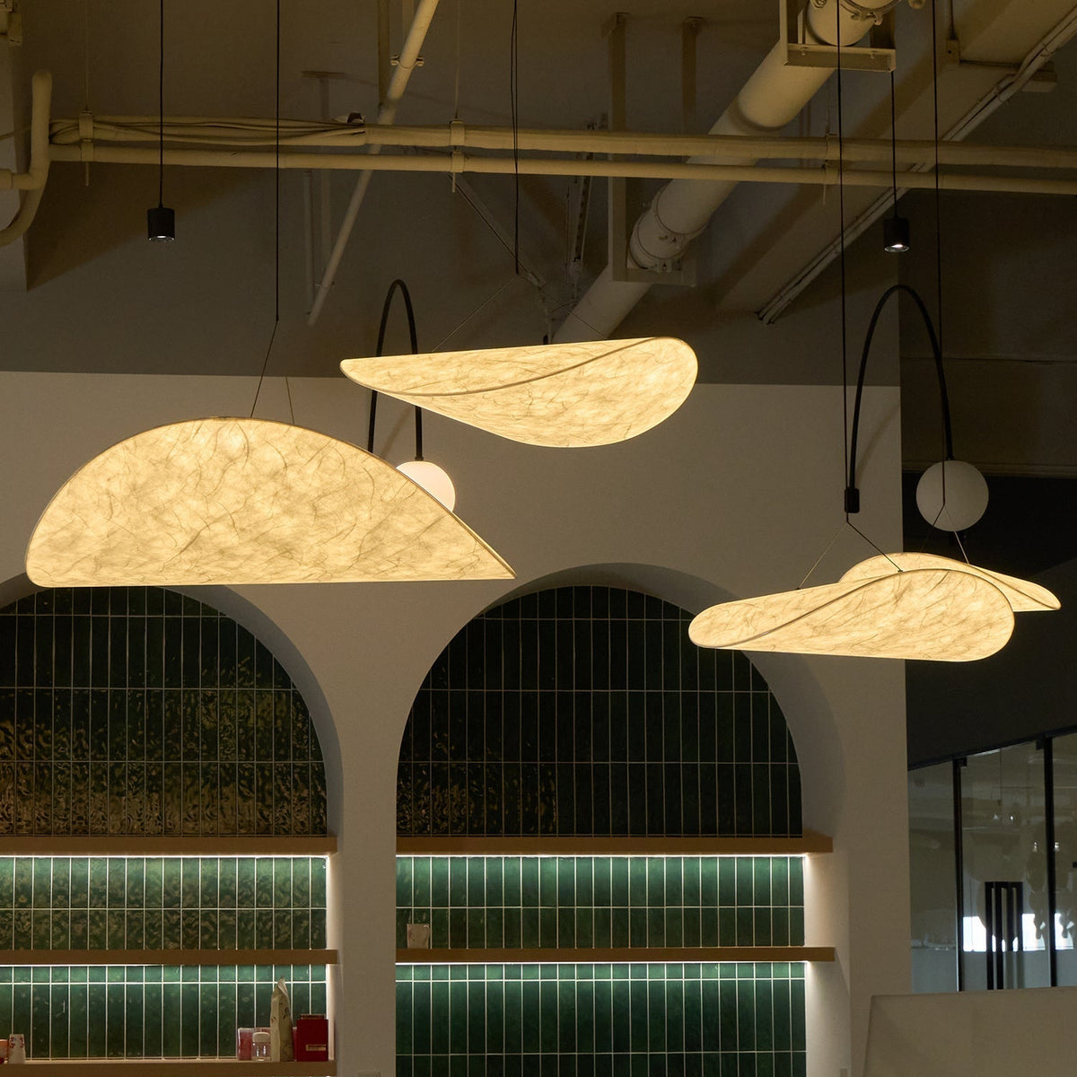Luminette minimalistyczna lampa wisząca Jedwab morwowy