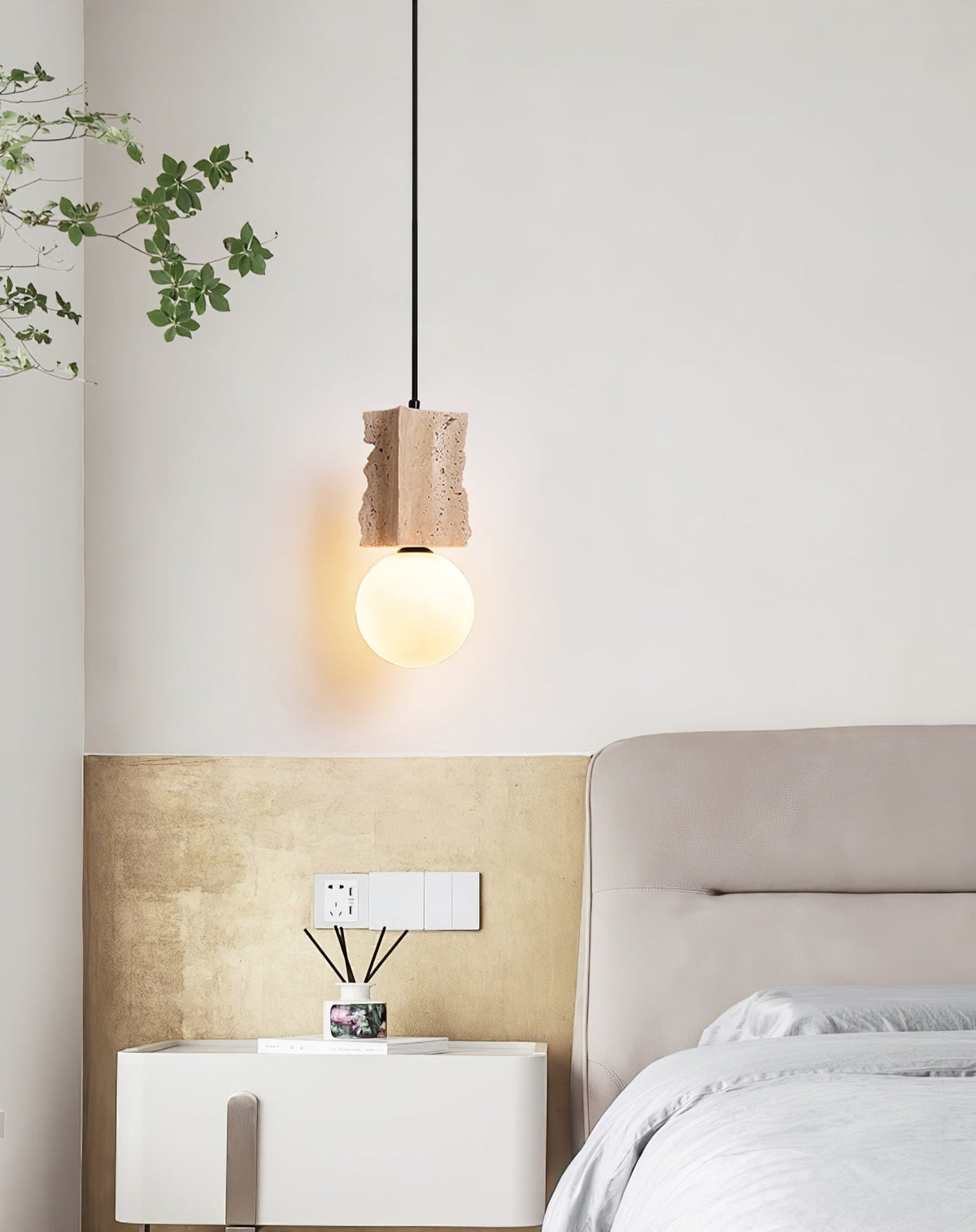 Travertine Raw Edge lampa wisząca