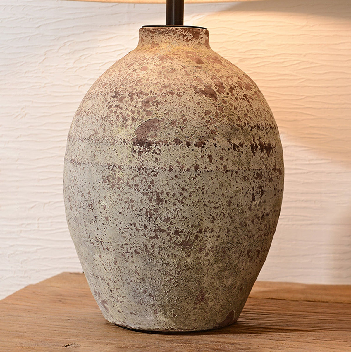 Terravina ceramiczna lampa stołowa ze szkła