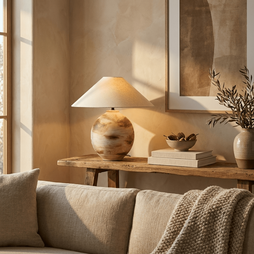 Sorellan lampa stołowa ceramiczna