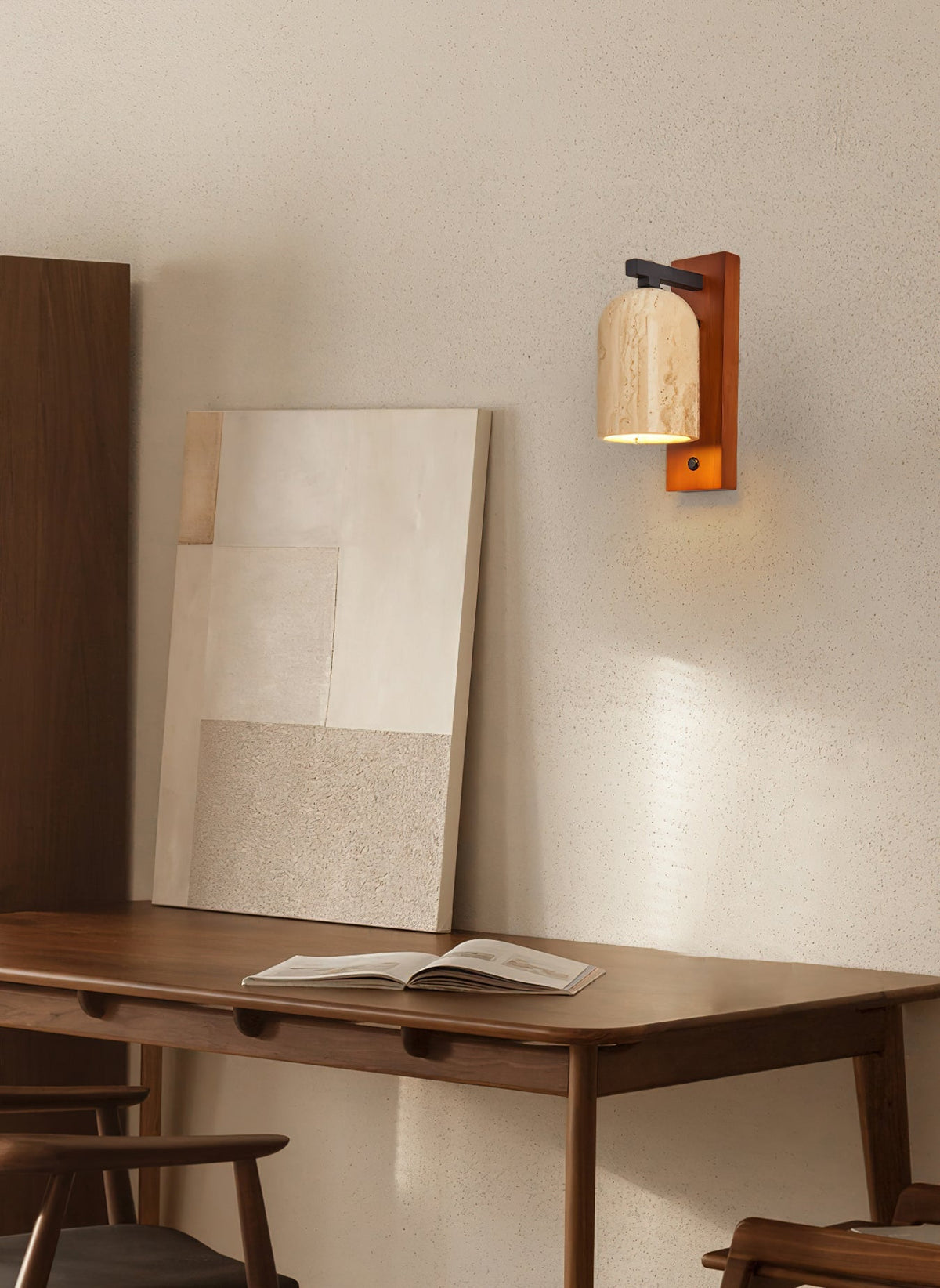 Cole kinkiet Travertine Bell