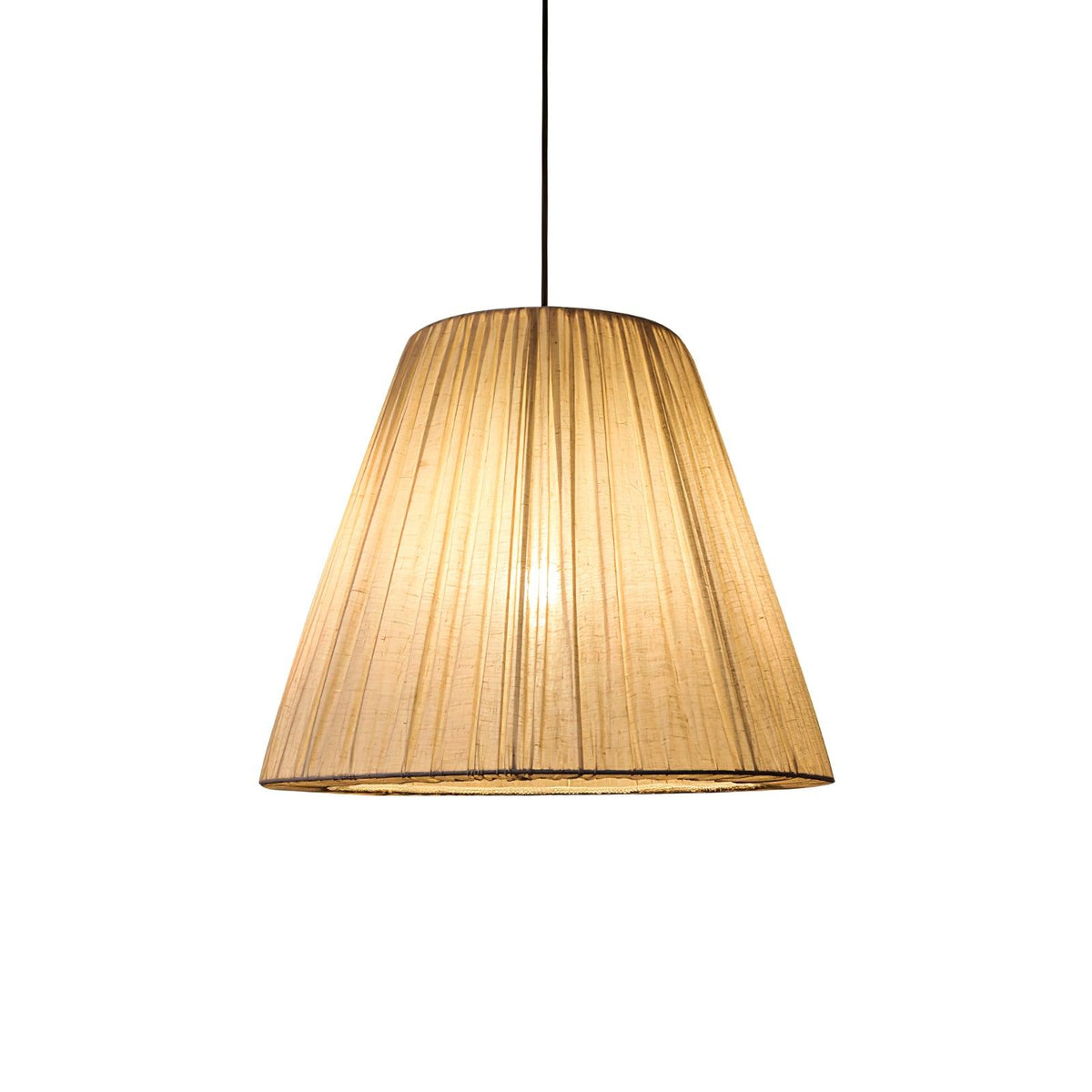 Docan wisząca lampa retro z płótna