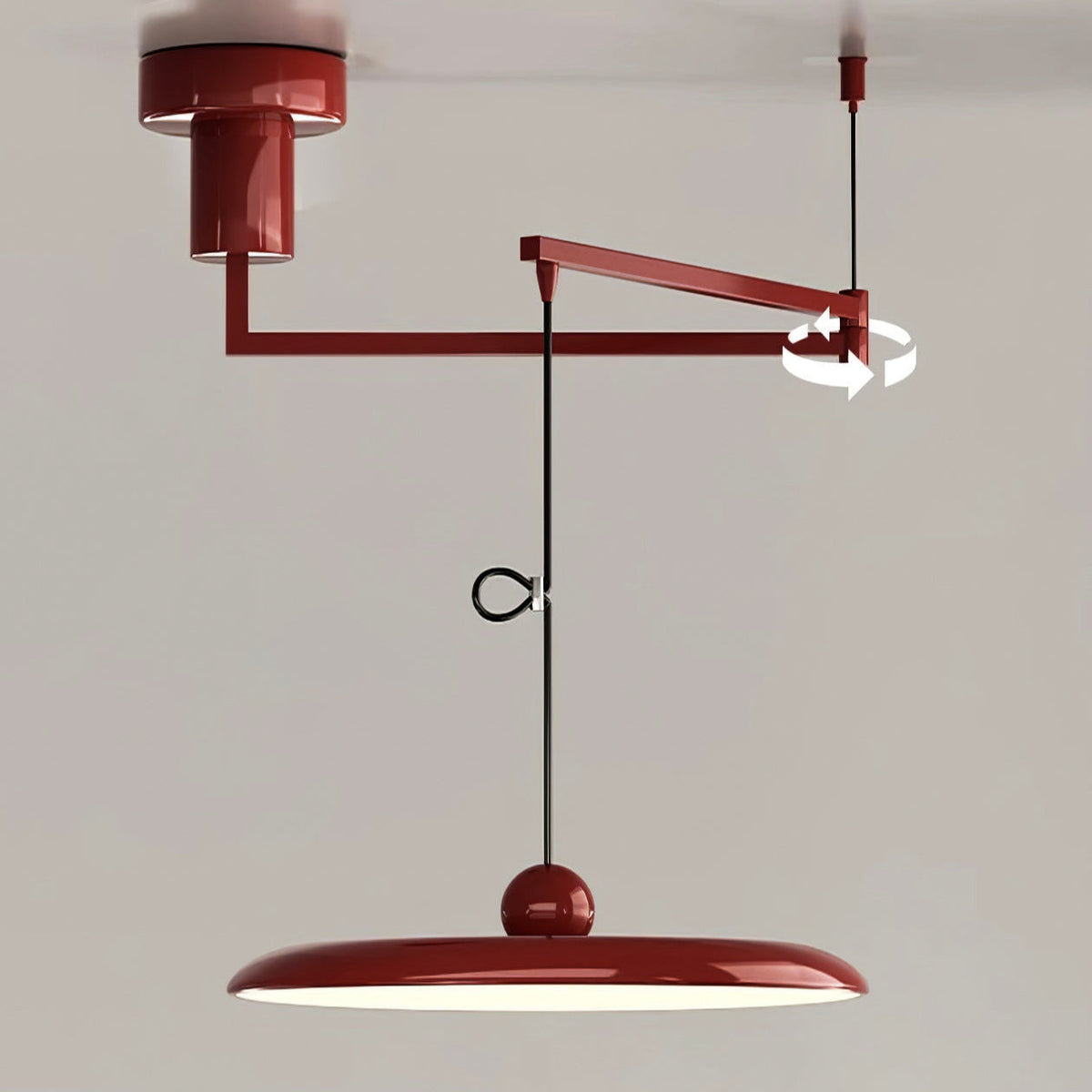 Flux lampa wisząca Morandi regulowane ramię