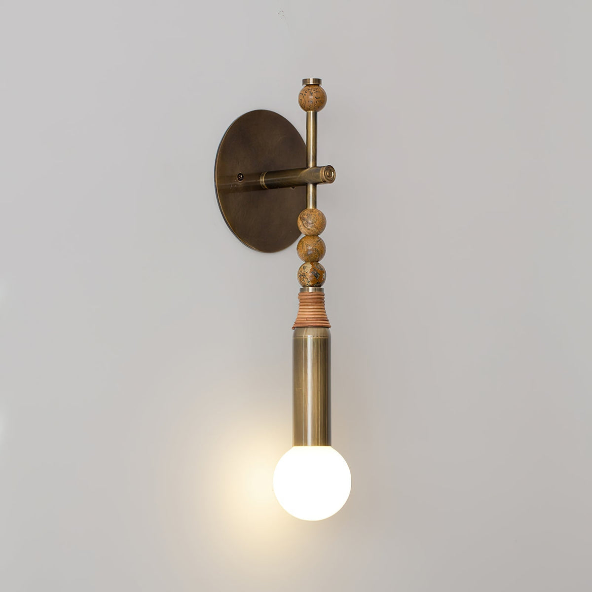 Mariselia nowoczesna minimalistyczna kinkietowa lampa ze szkła i marmuru